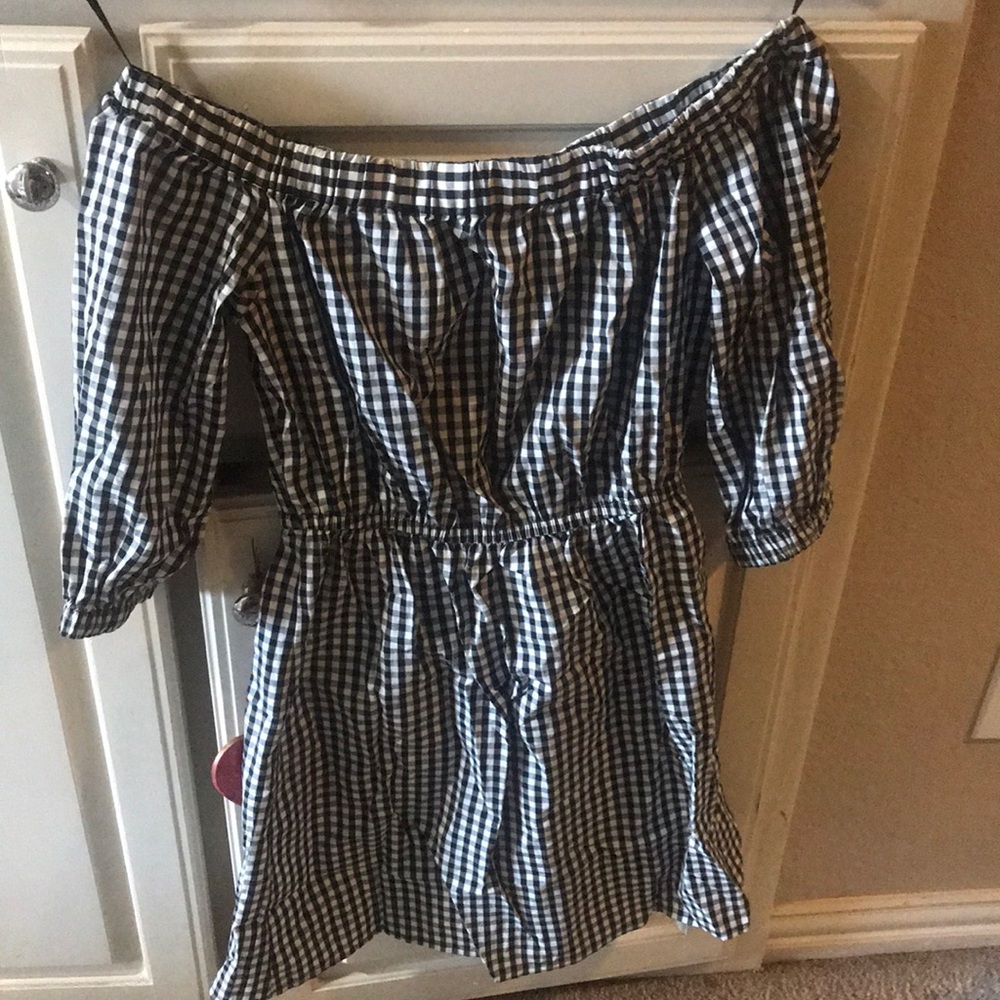 Gingham checkered dress